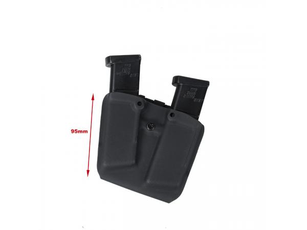 G 0305 Kydex double Mag Pouch G17 ( BK )