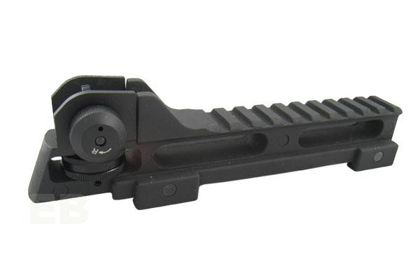 T Metal Rail Mount Base With Rear Sight