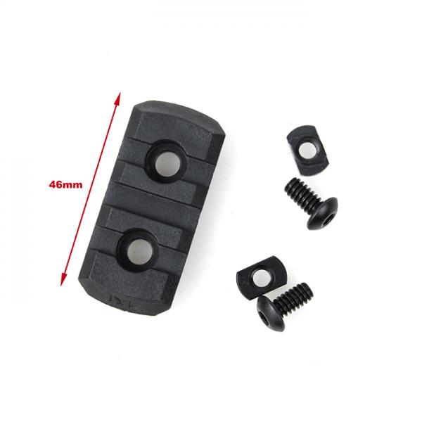 G TMC M-LOCK Nylon 3 Picatinny Rail Sections ( Black )