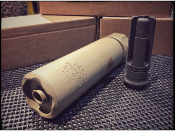 T 5KU 5KU-243-BK SOCOM556-MINI2 Silencer -14MM ( Tan )