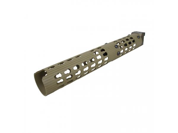 T 5KU VS-25 AK-105 Keymod Long Rail Handguard ( Tan )