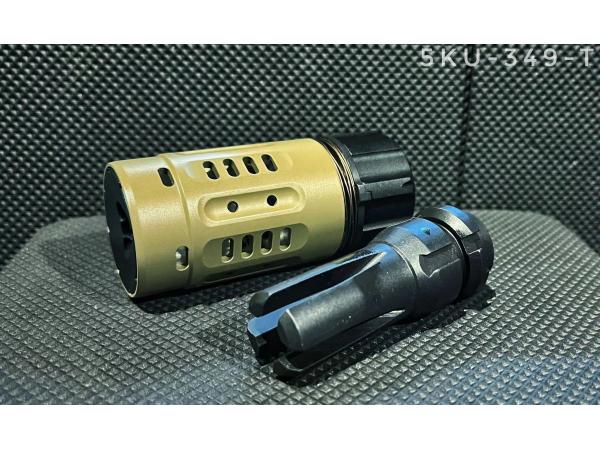 T 5KU DA EHANCED -14mm Flash Hider ( Tan )