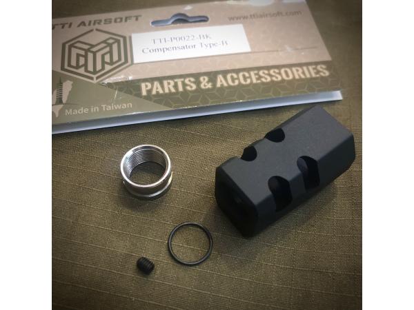 T TTI Airsoft Type B Compensator for TP22 TP9