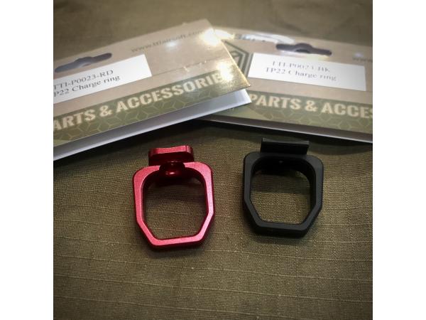 T TTI Airsoft Charging Ring for TP22 Black / Red