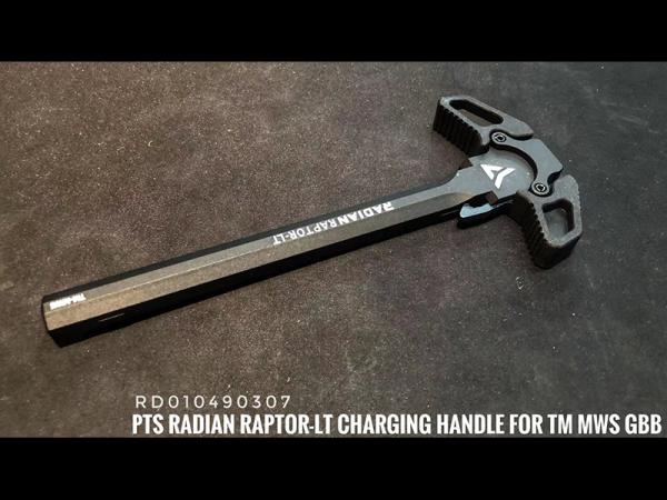 T PTS - LT CHARGING HANDLE For TM M4 MWS GBBR - BLACK