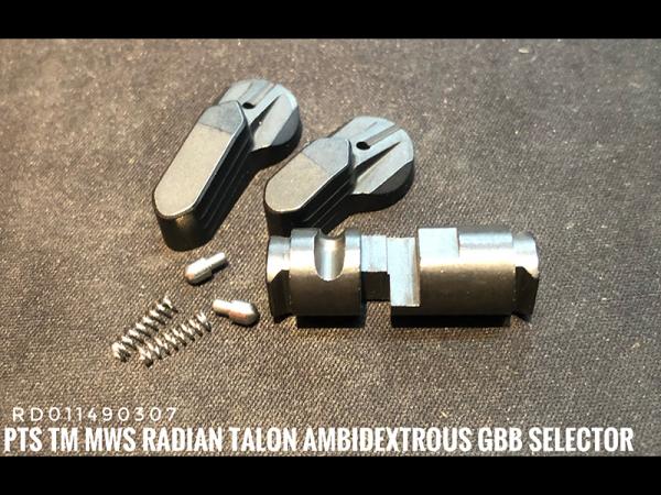 T PTS RADIAN TALON AMBIDEXTROUS SELECTOR FOR TOKYO MARUI M4 MWS GBBR - BLACK