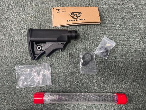 J T8 L Style Stock and Buffer Tube Combo Set for MWS GBB