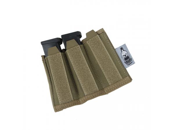 G The Black Ships Tri Pistol Mag Pouch Hook Back ( CB )