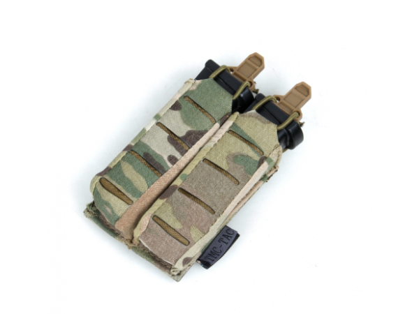 G TMC 9MM STACKABLE DOU PISTOL POUCH ( Multicam )