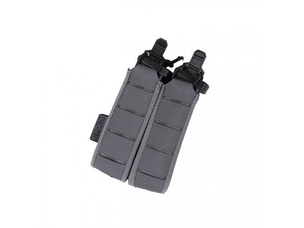 G TMC 9MM STACKABLE DOU PISTOL POUCH ( Wolf Grey )