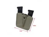 G W&T Kydex double Mag Pouch G17 ( Khaki )