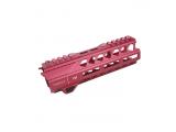 T 5KU Strike Rail 7 inch Free Float Alum Handguard ( Red )